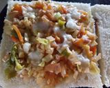 A picture of step 4 of Cheese vegetable grilled sandwich.