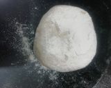 A picture of step 1 of Carrom Seeds Paratha with black chana chaat.