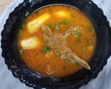 A picture of step 5 of Arvi gosht.
