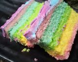 Foto langkah ke 8 dari resep Rainbow cake Ny. Liem.