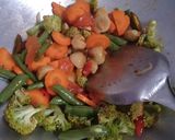 Foto langkah ke 3 dari resep Capcay sayur bakso tempe.