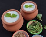 A picture of step 4 of Creamy Mint Lassi.