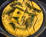 A picture of step 11 of Moong Dal Dhokla.