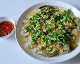 Hình bước làm 3 của món CÀ sọc xanh luộc mỡ hành