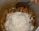 A picture of step 4 of Masala soya rice.