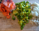 A picture of step 2 of Ninja Foodi Chicken Noodle Soup.
