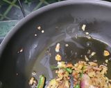 A picture of step 2 of Amaranth and Hara cholia Curry.
