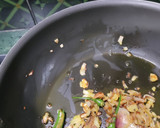 A picture of step 2 of Amaranth and Hara cholia Curry.