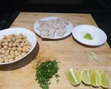 A picture of step 1 of Sri Lankan fish curry.