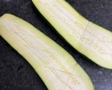 Foto del paso 1 de la receta Calabacines rellenos gratinados con levadura nutricional en Airfryer