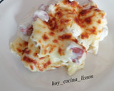 Foto del paso 9 de la receta: Coliflor gratinada con salchichas y salsa de queso