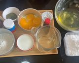 รูปขั้นตอนการทำที่ 1 ของ เค้กไข่มัทฉะช็อกโกแลต🥚
