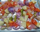 A picture of step 2 of Kathirikai (Brinjal) Khichadi.