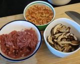 簡易古早味油飯～拌勻作法的食譜步驟1照片