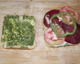 A picture of step 6 of Cheesy Vegetable Masala Grilled Sandwich.