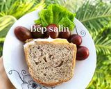 Hình bước làm 1 của món Ăn sáng bánh mì đen