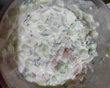 A picture of step 2 of Mayo chana chaat.