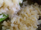 Papas en salsa verde 💚 con queso