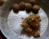 A picture of step 2 of Shingada paratha.