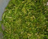 A picture of step 1 of Moong dal palak.