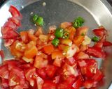 A picture of step 1 of Bhey ki sabzi.