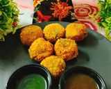 A picture of step 5 of Kurkure chutney bombs.