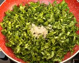A picture of step 2 of Restaurant Style Lasooni Methi with Spring Onions & Nutty Paste.