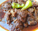 A picture of step 1 of Achar Gosht.
