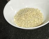 A picture of step 1 of Strawberry Oats Crumble Bars: EGGLESS.
