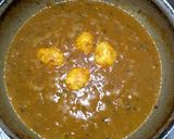 A picture of step 6 of Anda curry.