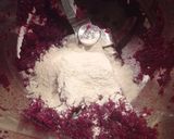 A picture of step 2 of Beet Ravioli Stuffed with Amberjack on Buffalo Cream.