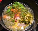 Une image de l'étape 1 de Ballottine de lotte en bouillon de verveine citronnelle, spaghettis multicolores aux légumes.
