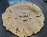 A picture of step 4 of Makki ki Roti.