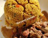 A picture of step 2 of Buttered fried cous cous.