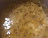 A picture of step 1 of Sausage Broccoli Pasta Alfredo.