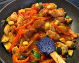 A picture of step 6 of One Pot Cajun Rice (with or without spice).