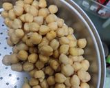 A picture of step 2 of Soya chunk chickpea kabab.
