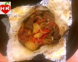 صورة لخطوة 4 من وصفة ورقة اللحم مع الأرز  الكريمي بجبن البارميزان