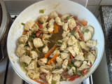 Wok de carne estilo asiático