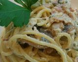 Φωτογραφία βήματος 5 της συνταγής Carbonara μοναδική..χωρίς ενοχές!!!