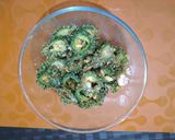 A picture of step 2 of Bittergourd chips.