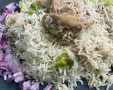A picture of step 12 of Malai tikka biryani(no tomatoes).