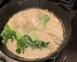 A picture of step 3 of Creamy Lemon Chicken with Artichokes and Bok Choy.