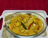 A picture of step 2 of Chingri Bhapa or Steamed Prawns in Coconut Mustard Paste.