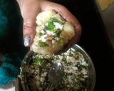 A picture of step 3 of Falahari stuffed Patties.