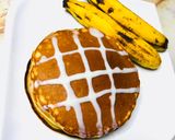 A picture of step 6 of Banana pancakes.