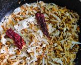 A picture of step 2 of Dry coconut chutney.