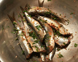 Foto del paso 7 de la receta: Sardinas marinadas al horno, con fondo de tomates, cebollas, y patatas asadas