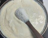 A picture of step 2 of Tri colour coconut 🥥burfi/tiranga recipe independence day.