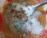 A picture of step 3 of Gulgule (dry fruits flavoured).